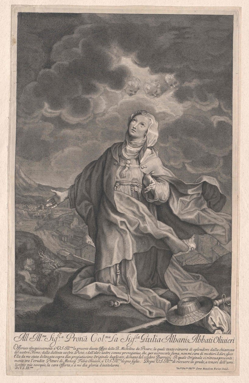 Michelina af Pesaro, af Artist Unknown