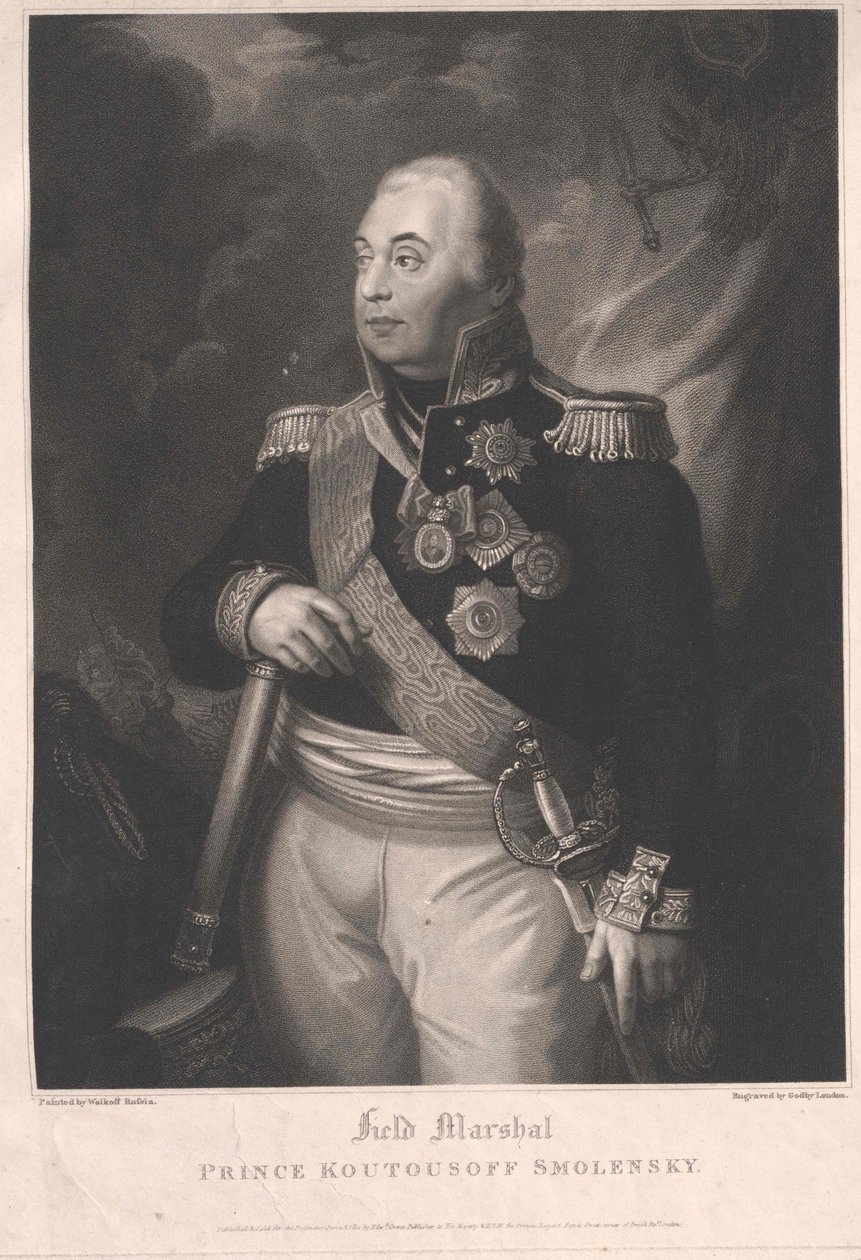 Mikhail Ilarinovich Golenishchev Prins Kutuzov-Smolensky af Artist Unknown