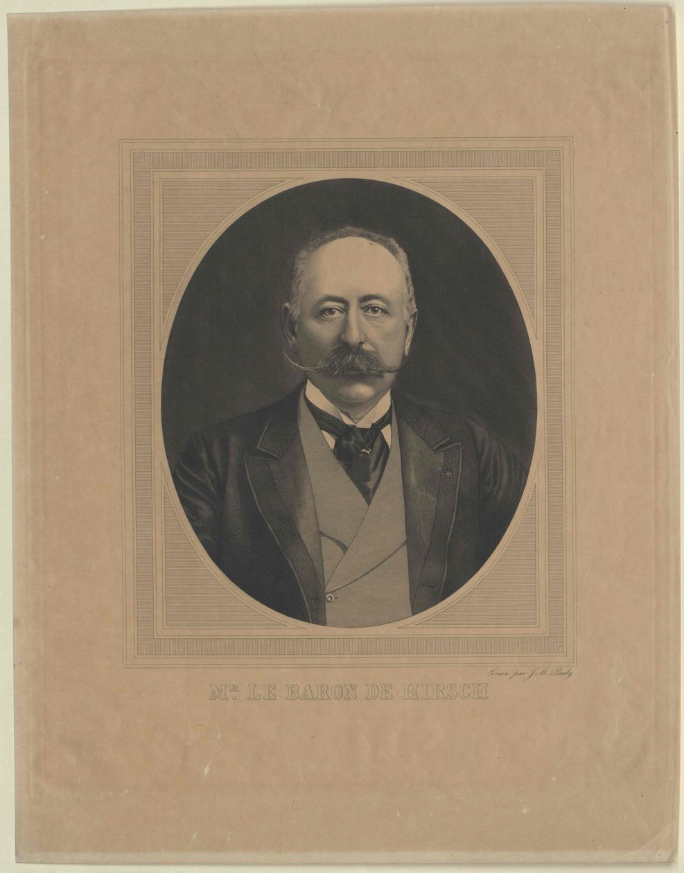 Moritz Baron Hirsch om Gereuth (print) af Artist Unknown