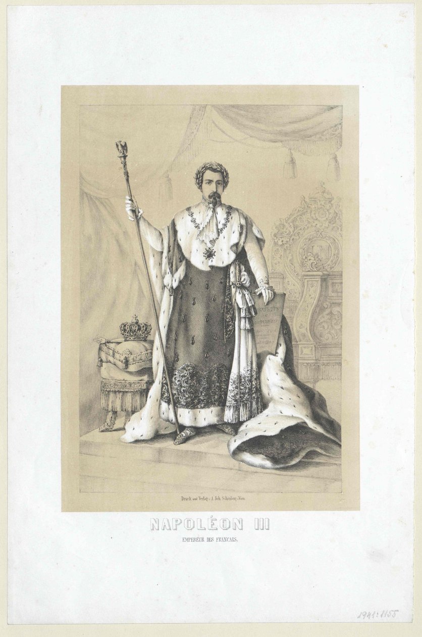 Napoleon III kejser af Frankrig, af Artist Unknown
