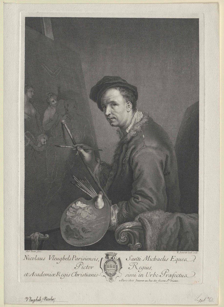 Nicolas Vleughels af Artist Unknown