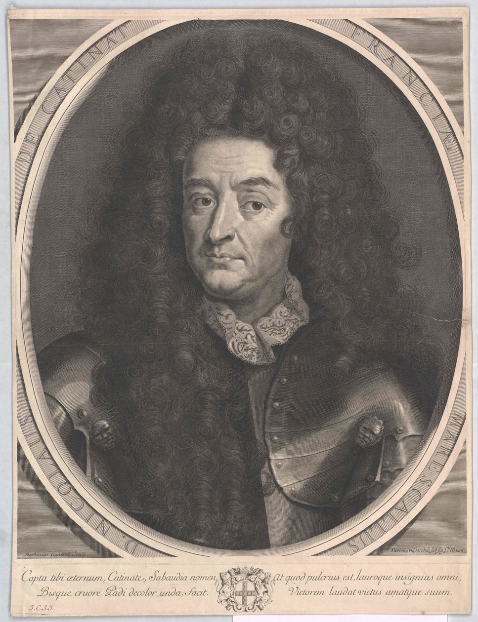 Nicolas de Catinat (tryk) af Artist Unknown