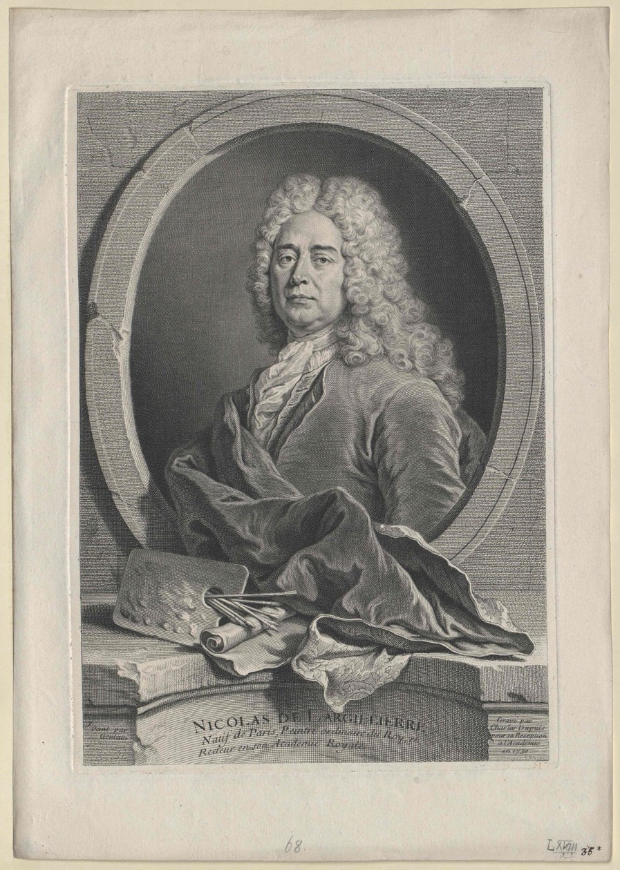 Nicolas de Largilliere (tryk) af Artist Unknown