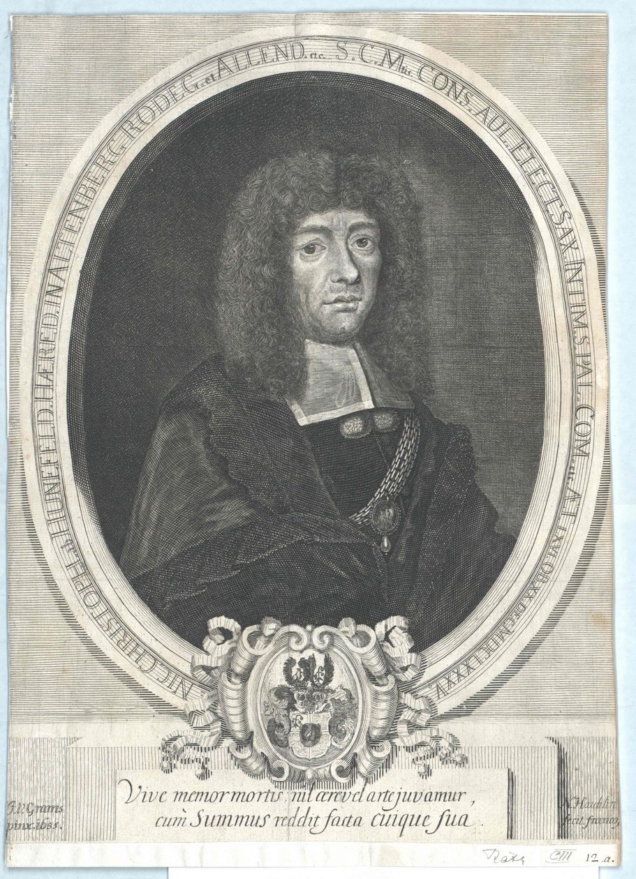 Nicolaus Christoph von Huenefeld af Artist Unknown