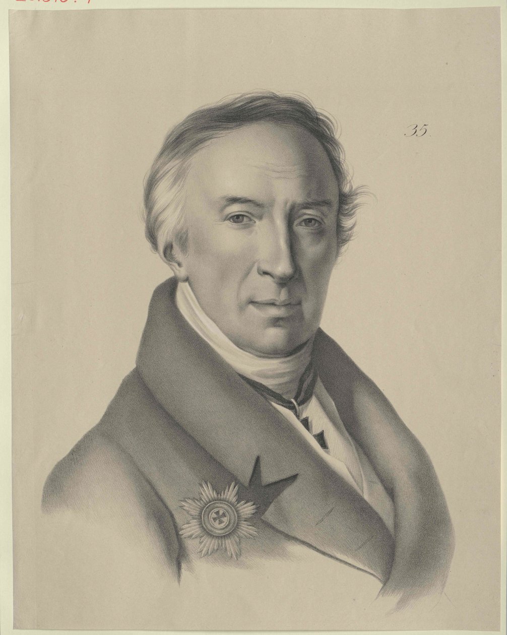 Nikolai Mikhailovich Karamzin af Artist Unknown