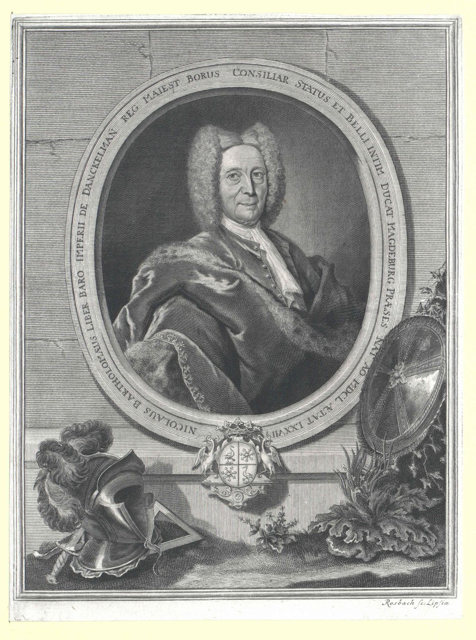 Nikolaus Bartholomäus Baron von Danckelmann (tryk) af Artist Unknown