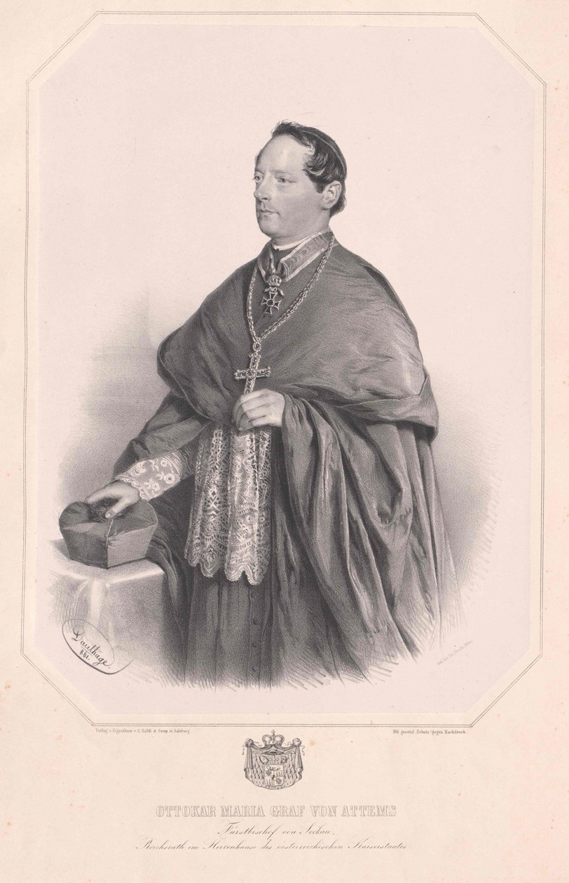 Hr. Ottokar Maria Attems af Artist Unknown