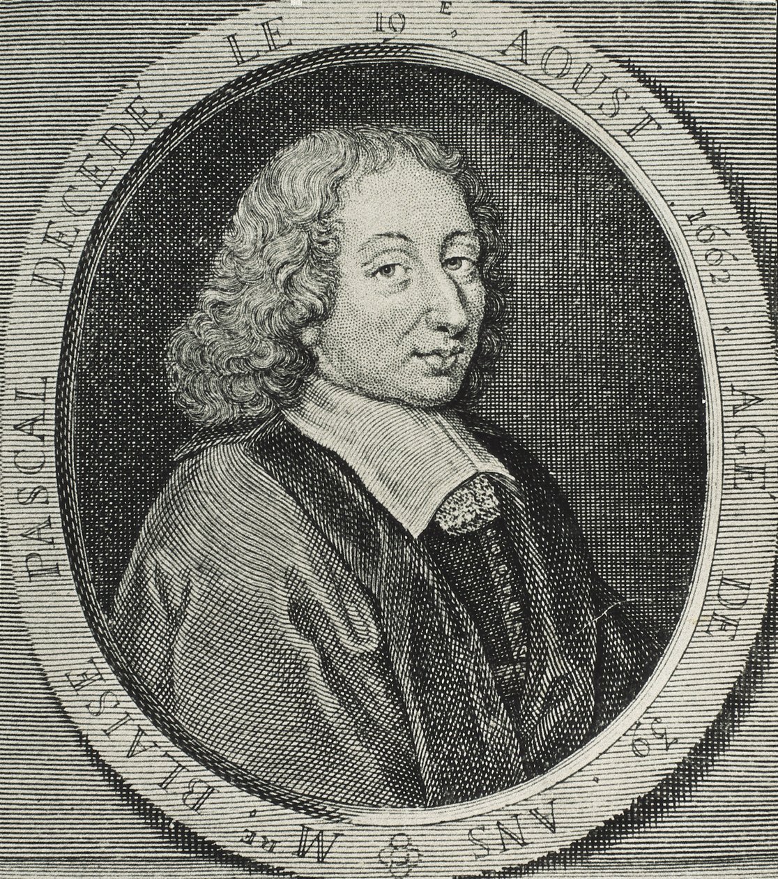 PASCAL, Blaise (1623-1662). Fransk matematiker, fysiker og filosof. Gravering af Artist Unknown