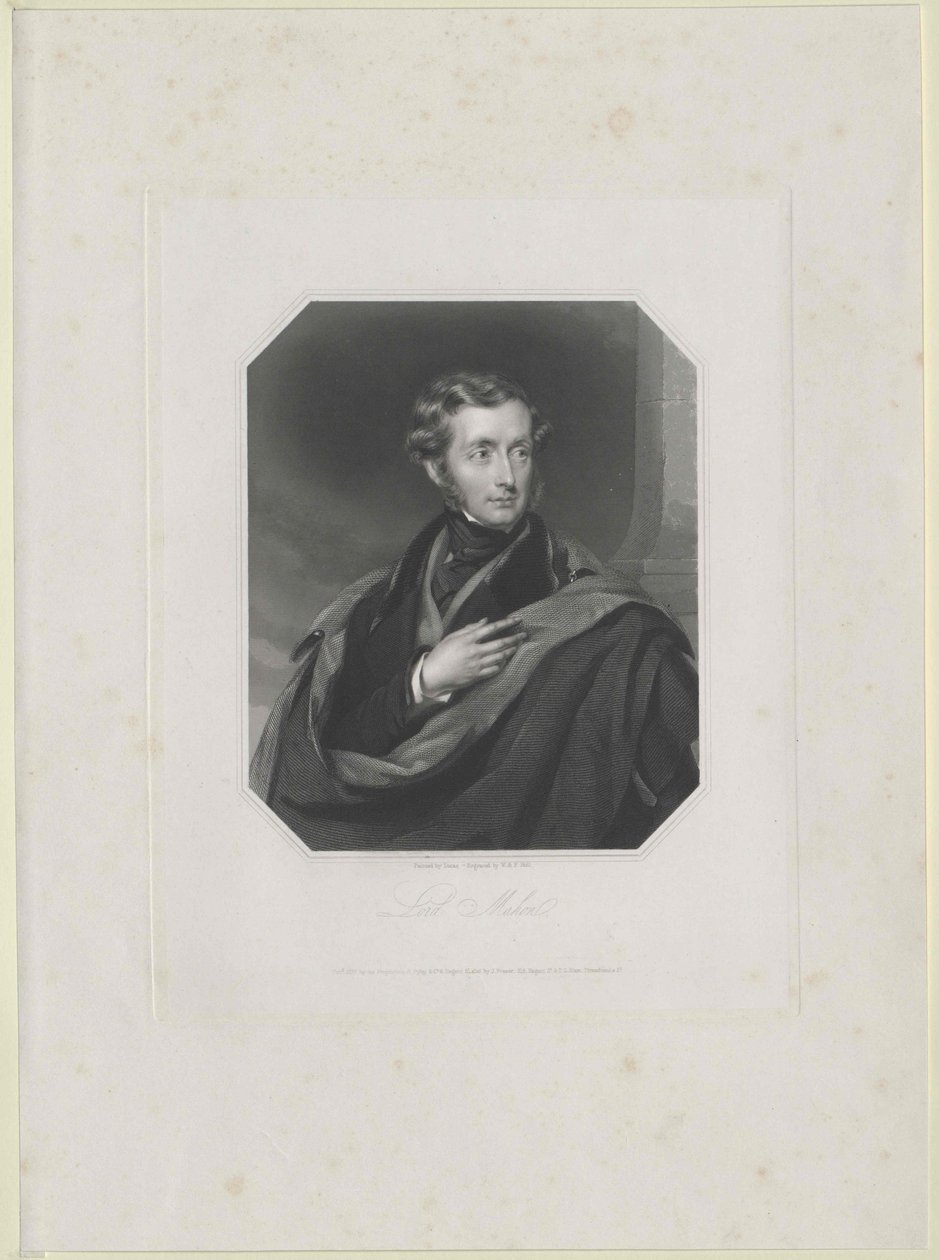 Philip Henry jarl viscount Mahon Stanhope af Artist Unknown
