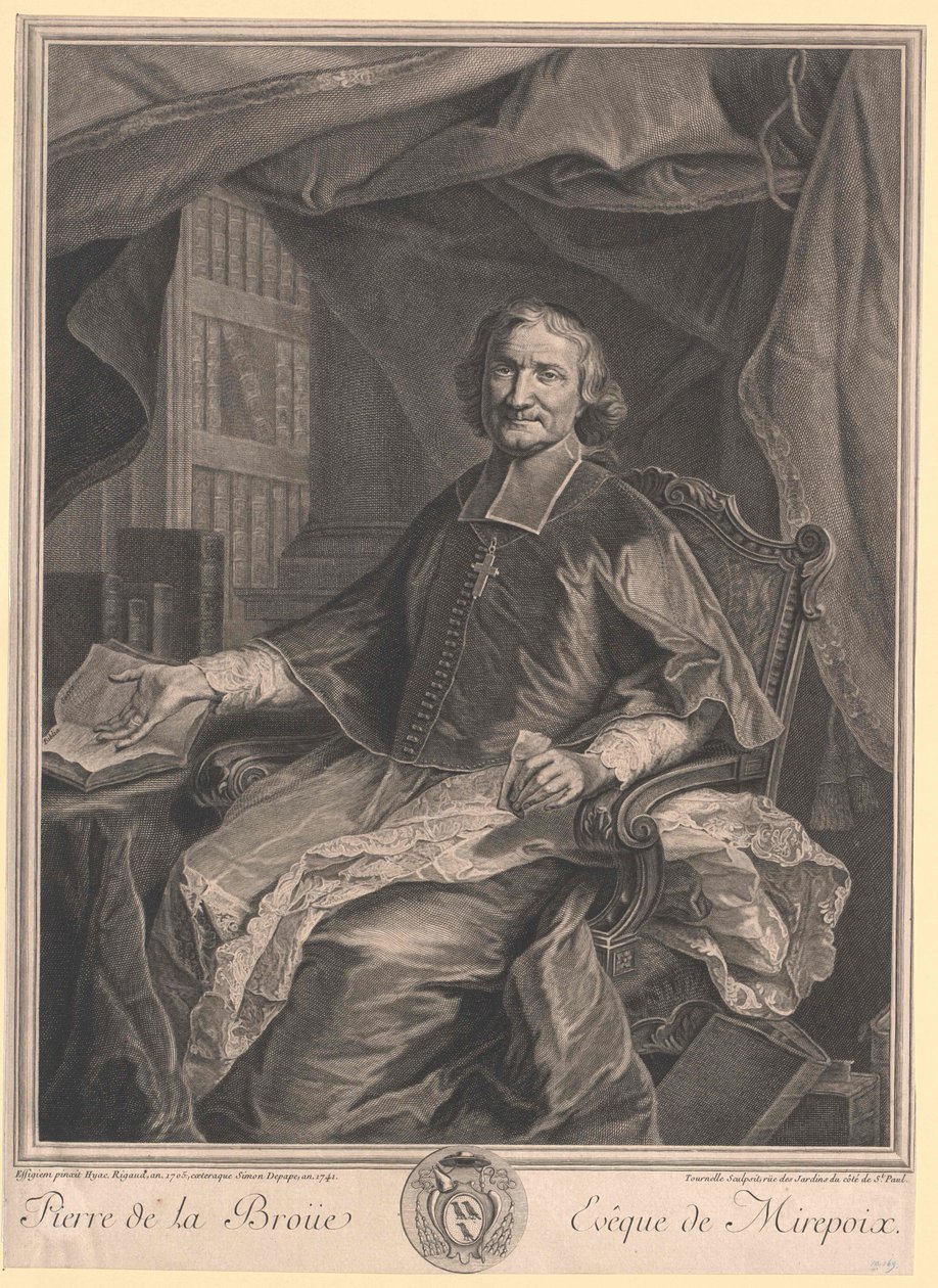 Pierre de biskop af den hellige treenighed La Broue af Artist Unknown