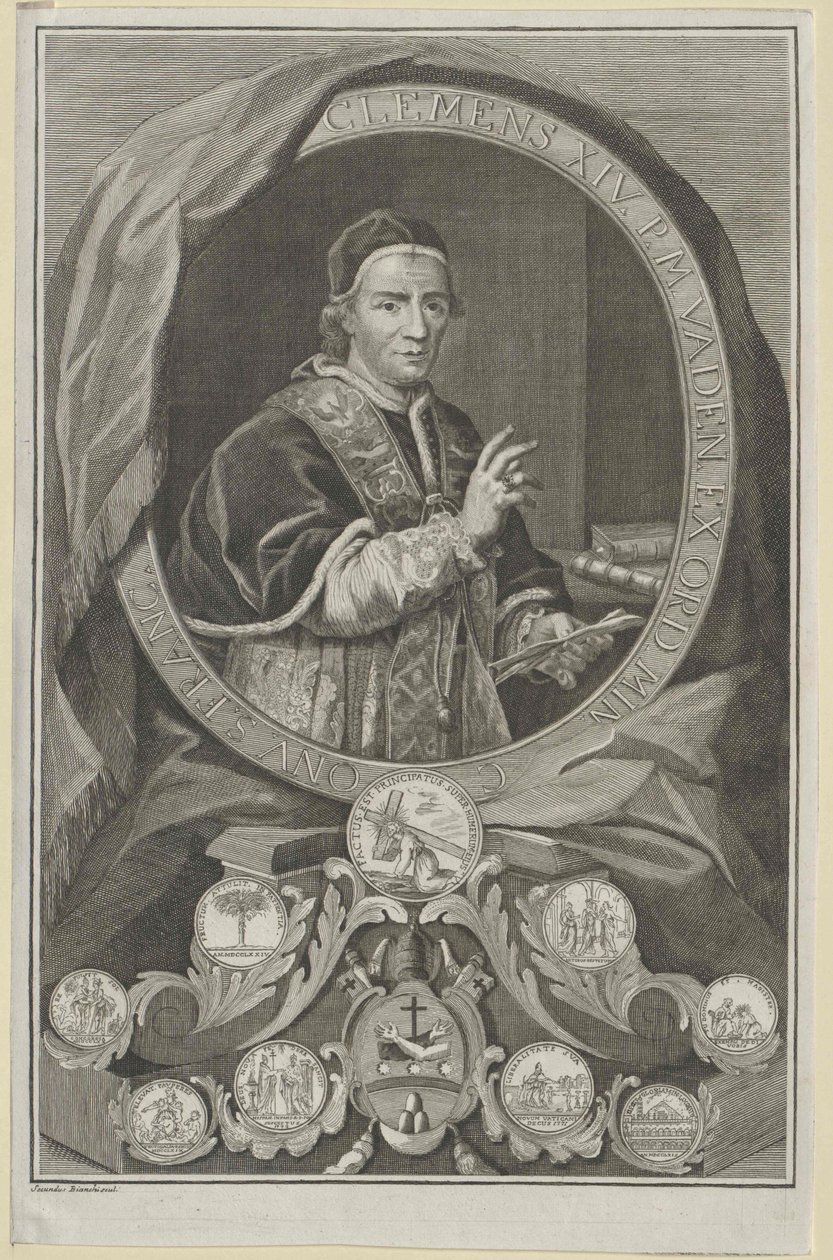 Pave Clement XIV af Artist Unknown