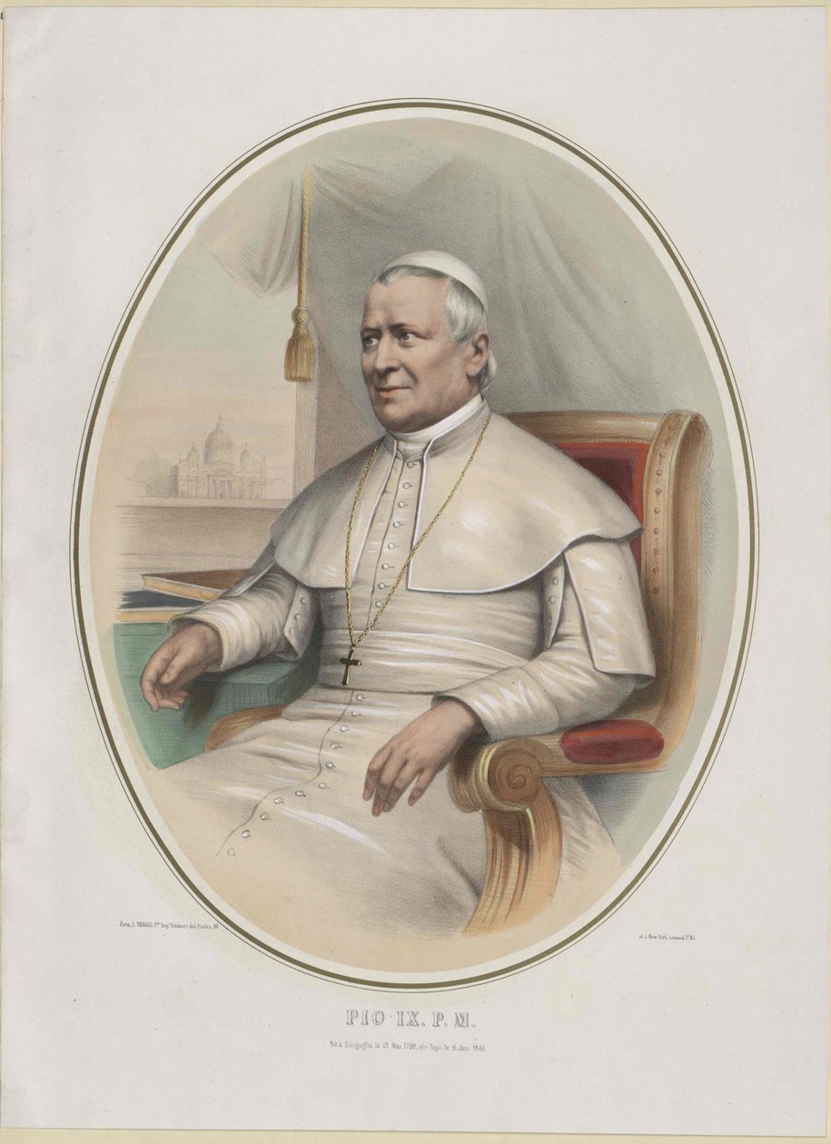 Pave Pius IX af Artist Unknown
