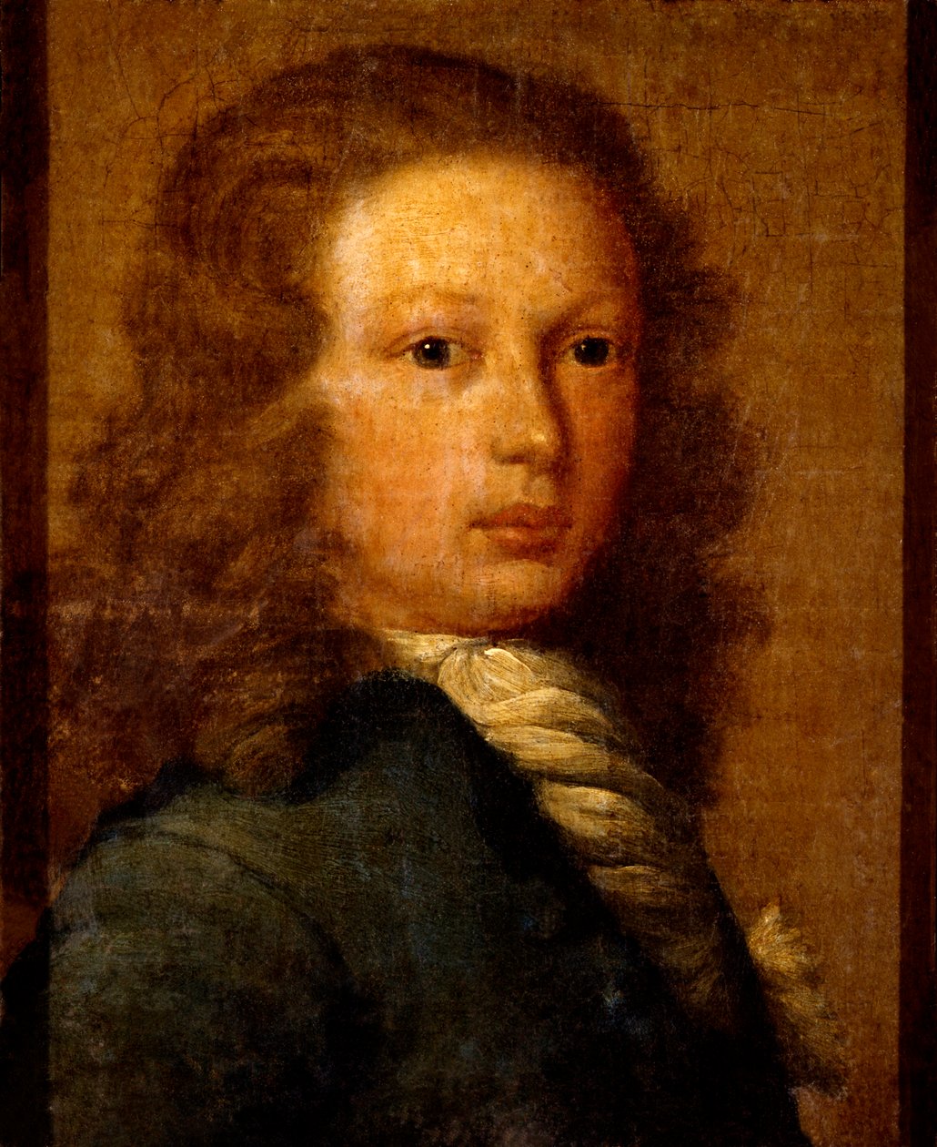Portræt af kaptajn William Kidd som ung mand (olie på lærred) af Artist Unknown