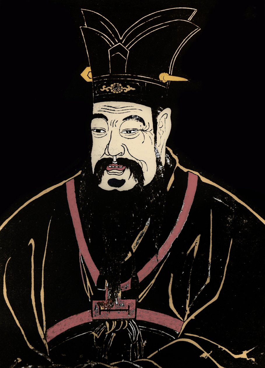 Portræt af Konfucius af Artist Unknown
