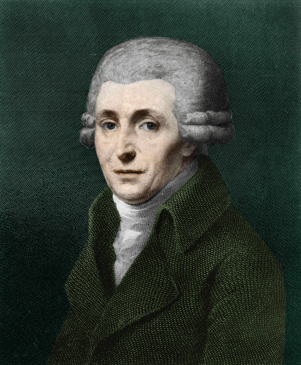 Portræt af Franz Joseph Haydn (1732-1809). af Artist Unknown