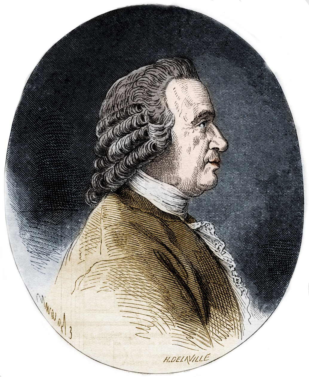 Portræt af Louis Jean Marie Daubenton, dit Daubenton, fransk naturforsker. af Artist Unknown