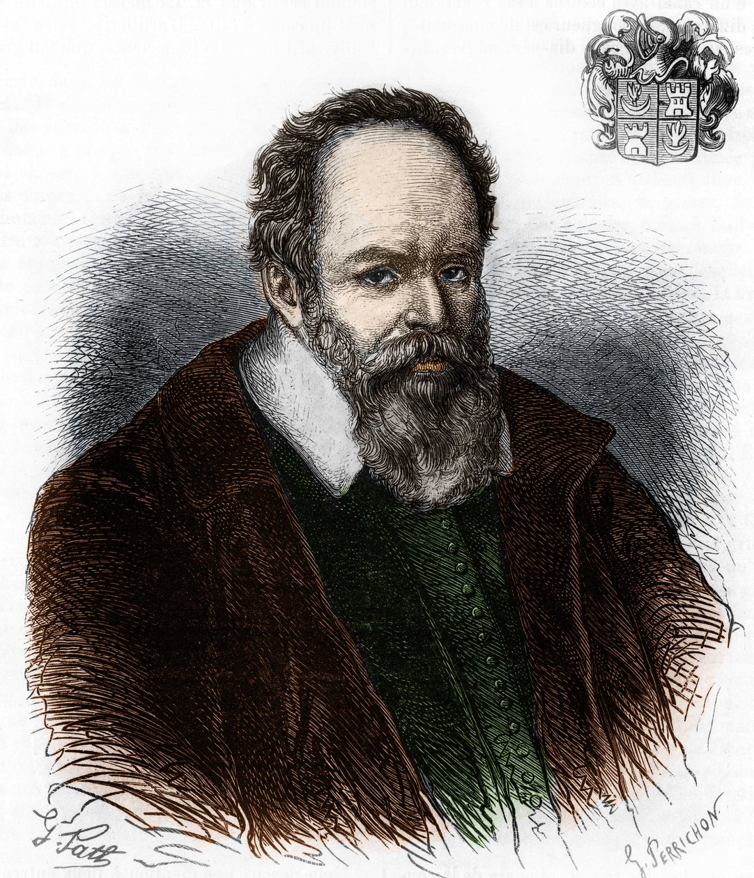 Portræt af Pierre Jeannin 1540-1622. Fransk magistrat. af Artist Unknown