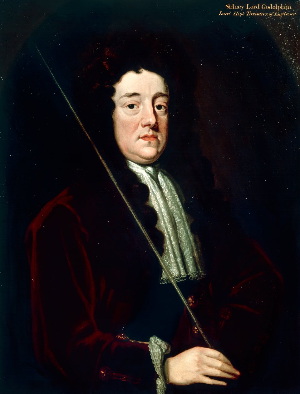 Portræt af Sidney Godolphin, I greve af Godolphin (Breage af Artist Unknown