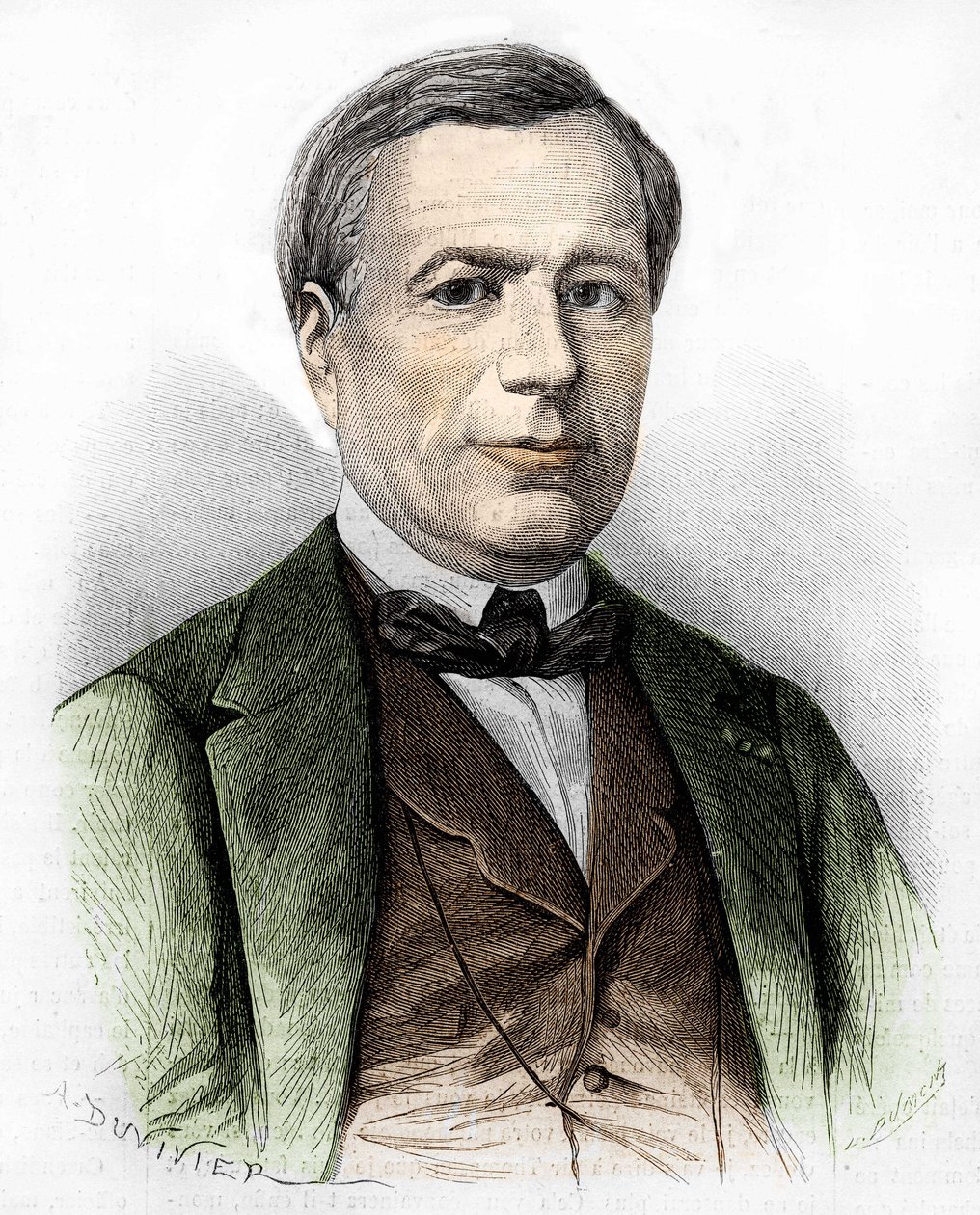 Portræt af Xavier MARMIER Forfatter, digter, rejsende, oversætter af nordisk litteratur. af Artist Unknown