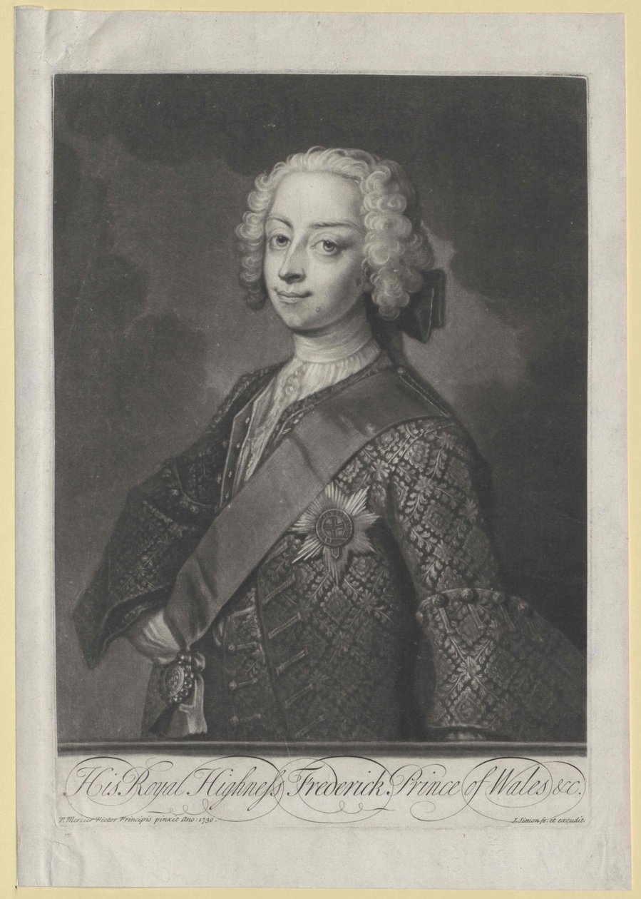 Prins af England Frederik Ludwig af Artist Unknown