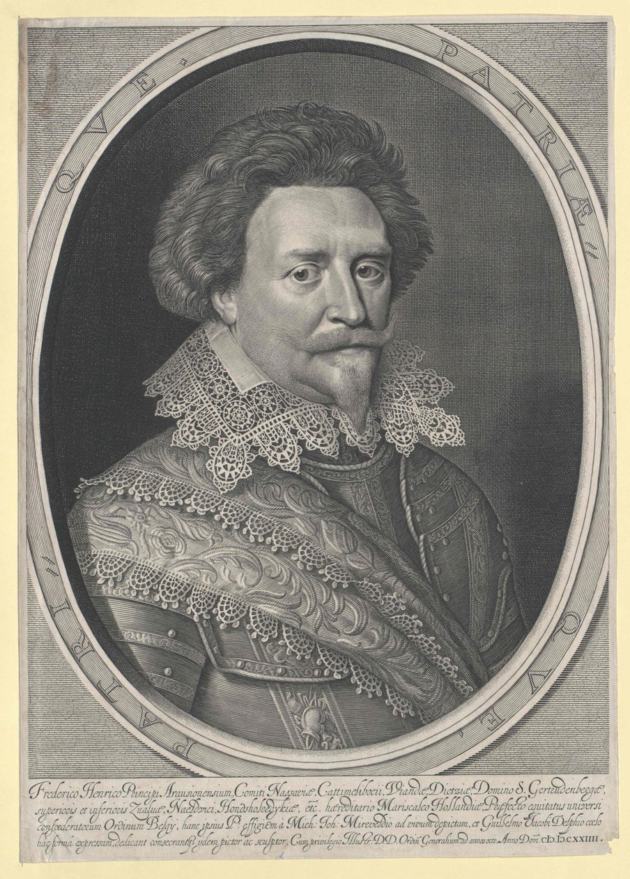 Prins af Oranien Friedrich Heinrich af Artist Unknown