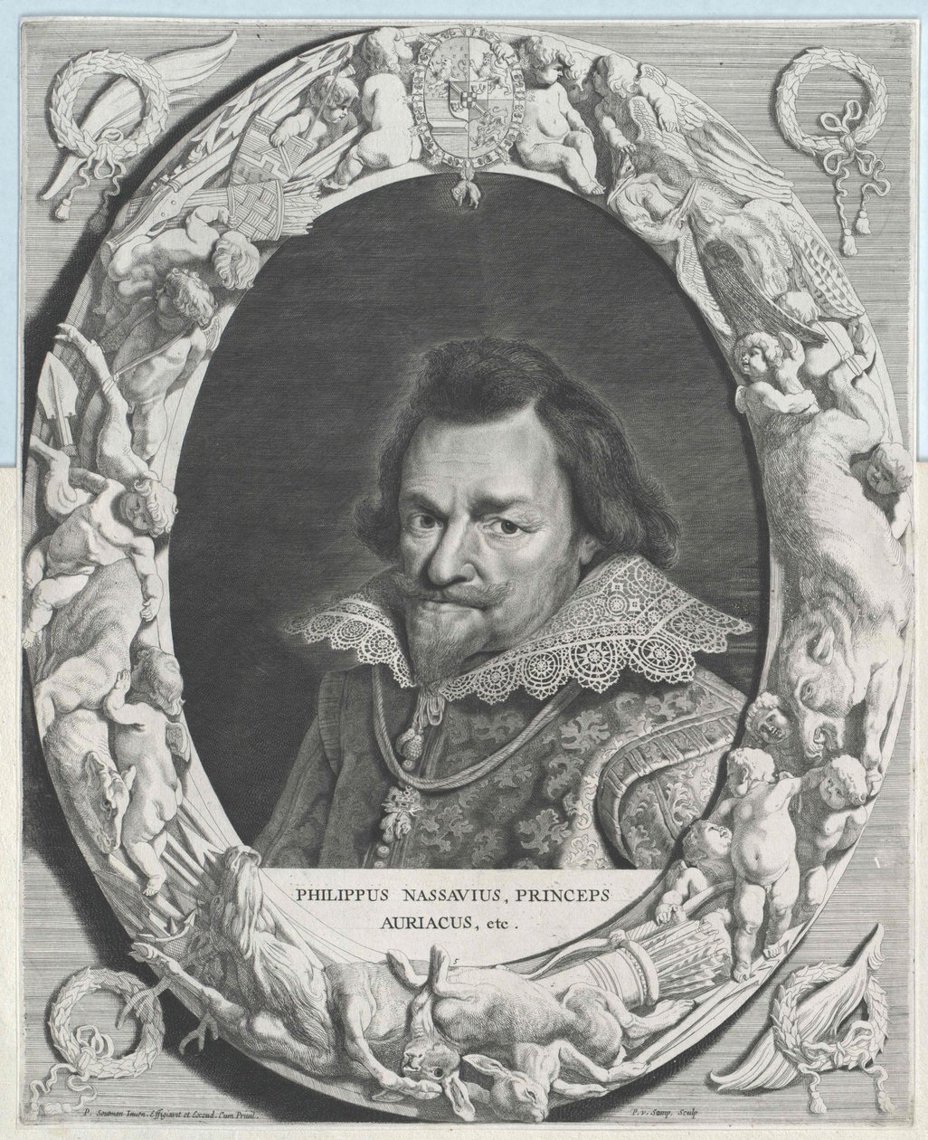 Prins af Oranien Philipp Wilhelm (print) af Artist Unknown