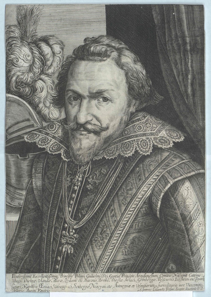 Prins af Oranien Philipp Wilhelm (print) af Artist Unknown