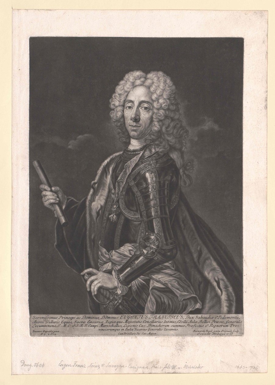 Prins af Savoyen Carignan Eugene af Artist Unknown
