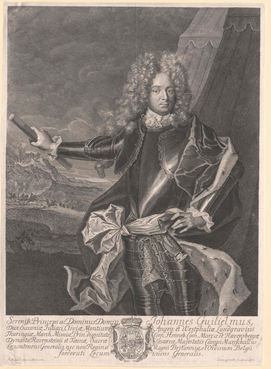 Prins af Sachsen-Gotha Johann Wilhelm af Artist Unknown