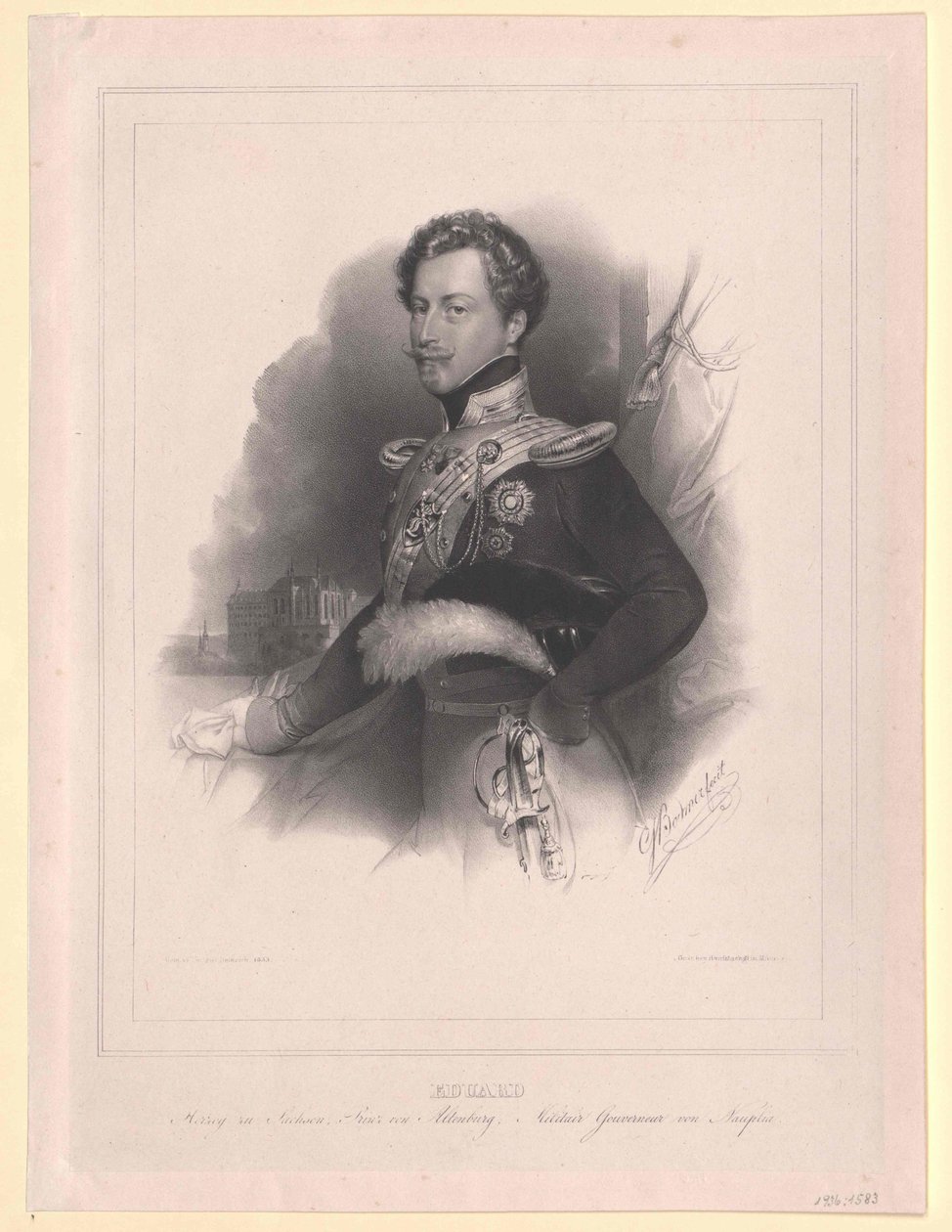 Prins af Sachsen Altenburg Eduard af Artist Unknown