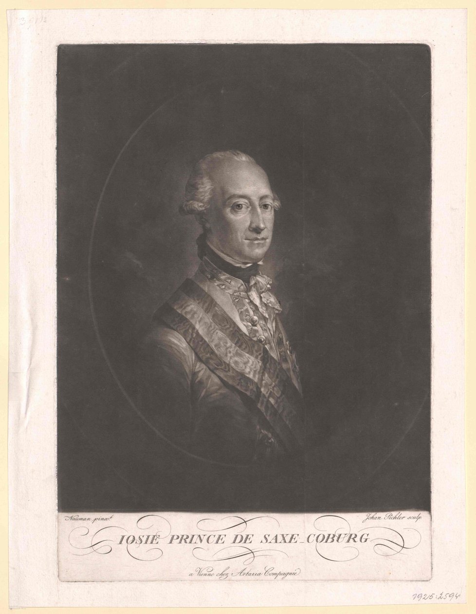 Prins af Sachsen Coburg-Saalfeld Frederic Josiah af Artist Unknown