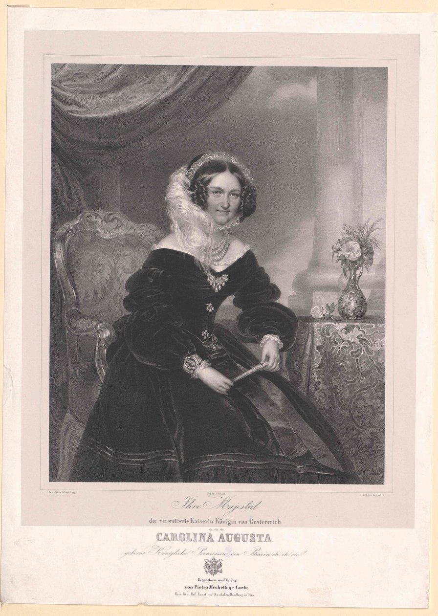 Prinsesse af Bayern (1792-1873) Caroline af Artist Unknown