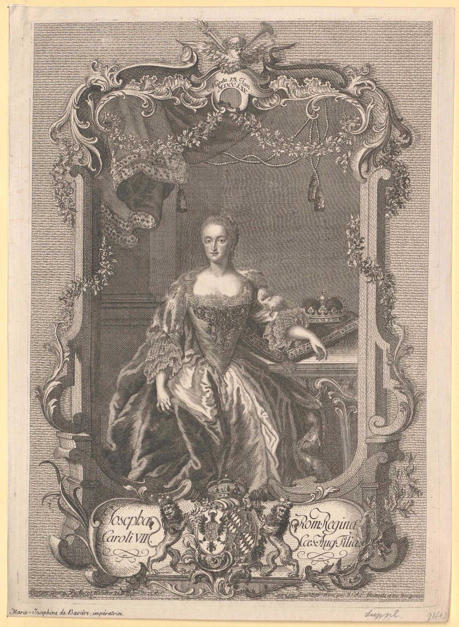Prinsesse af Bayern Maria Josefa af Artist Unknown