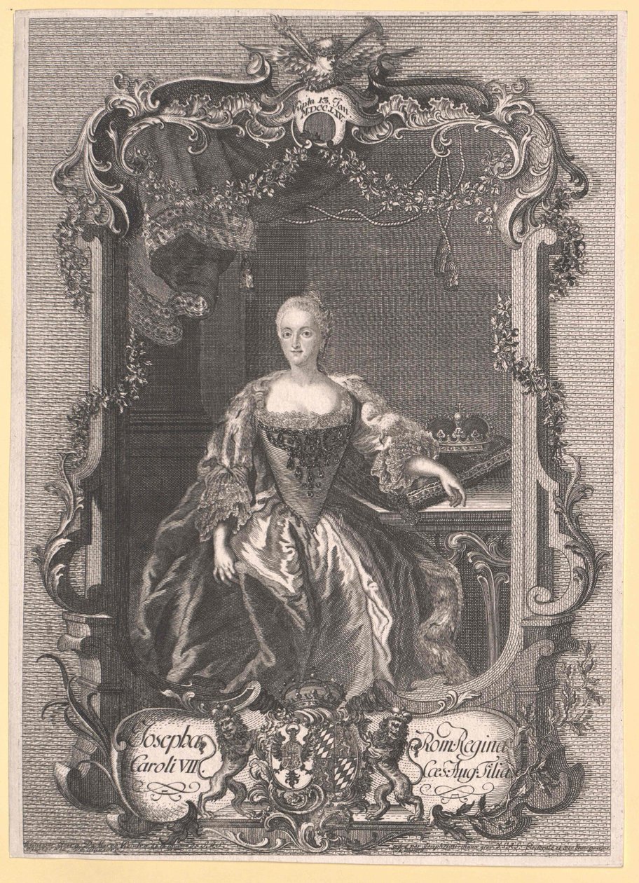 Prinsesse af Bayern Maria Josefa af Artist Unknown