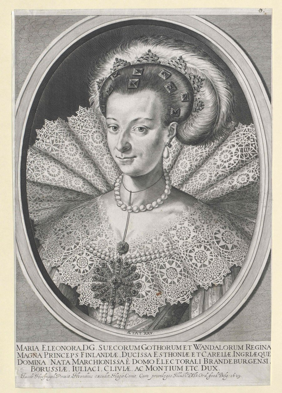 Prinsesse af Brandenburg Marie Eleonore af Artist Unknown