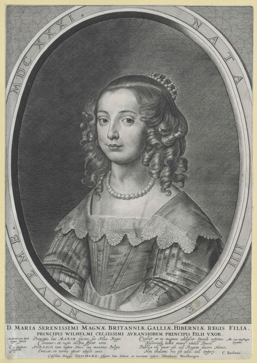 Prinsesse af England Mary (print) af Artist Unknown