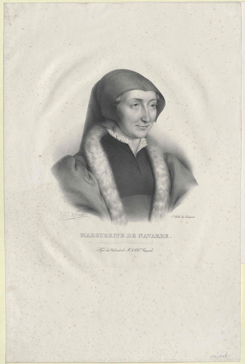 Prinsesse af Frankrig Margaret (print) af Artist Unknown