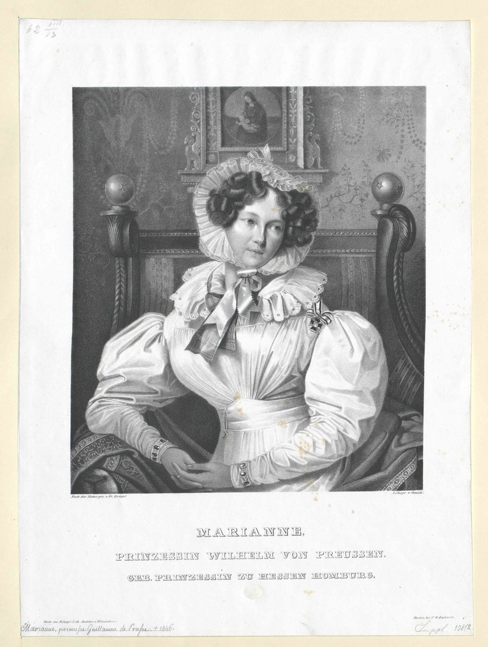 Prinsesse af Hessen-Homburg Maria Anne af Artist Unknown