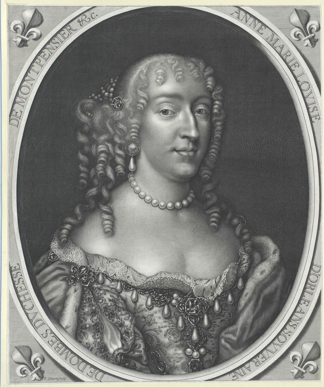 Prinsesse af Orl0061006es Anne Mary Louise (print) af Artist Unknown