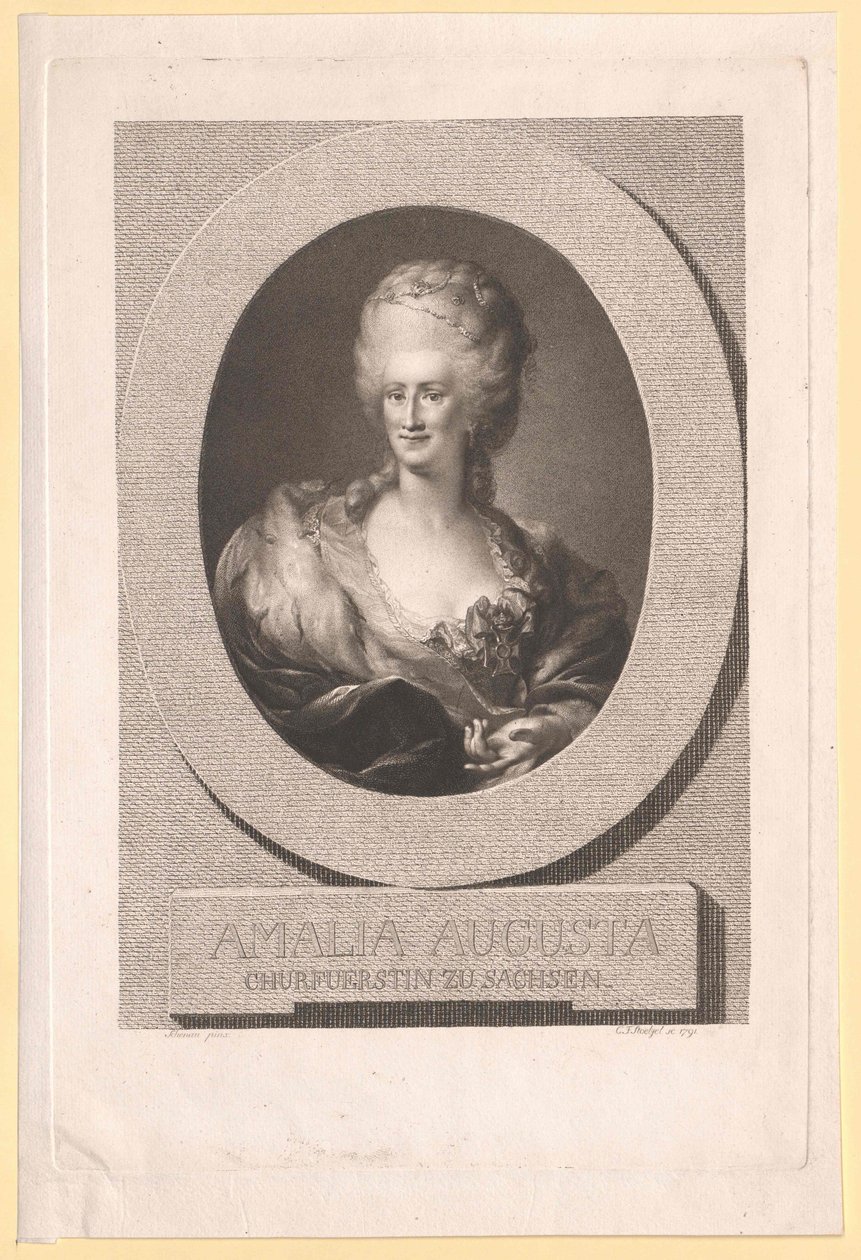 Prinsesse af Pfalz-Zweibrücken-Birkenfeld Amalie Auguste af Artist Unknown