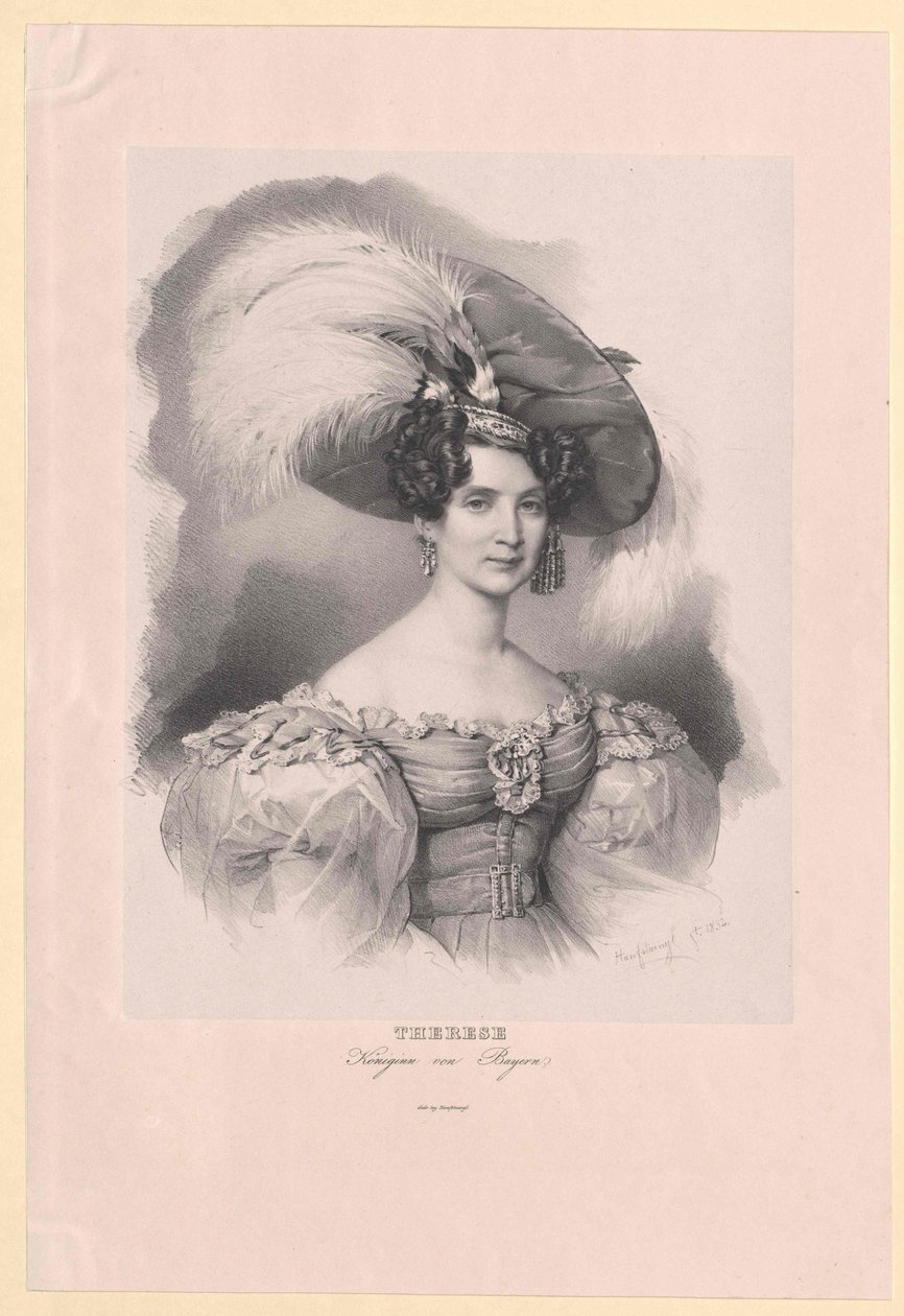 Prinsesse af Sachsen-Hildburghausen (1792-1854) Therese af Artist Unknown