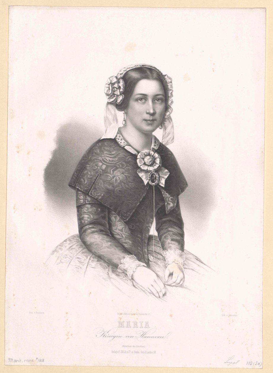Prinsesse af Sachsen Altenburg Marie af Artist Unknown