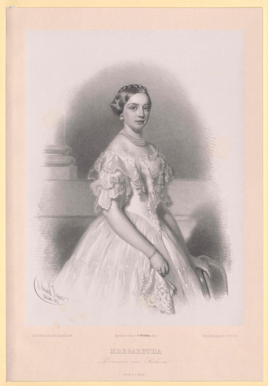 Prinsesse af Sachsen Margaret af Artist Unknown