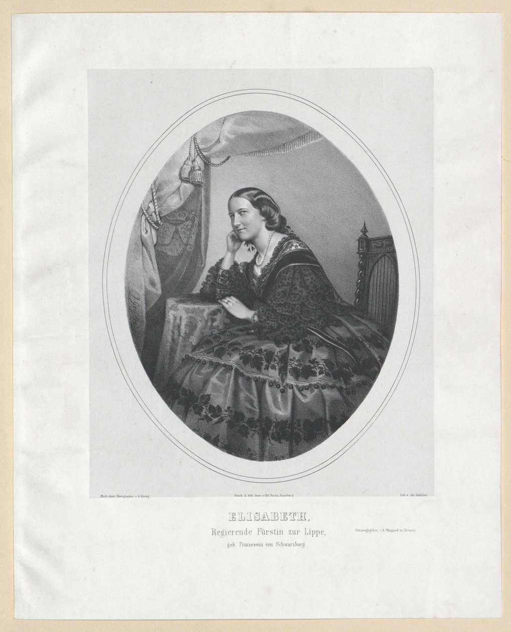 Prinsesse af Schwarzburg-Rudolstadt Elisabeth af Artist Unknown