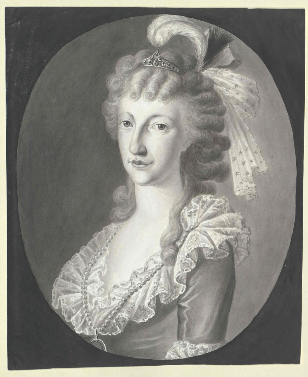Prinsesse af begge Sicilier Maria Theresia (tryk) af Artist Unknown