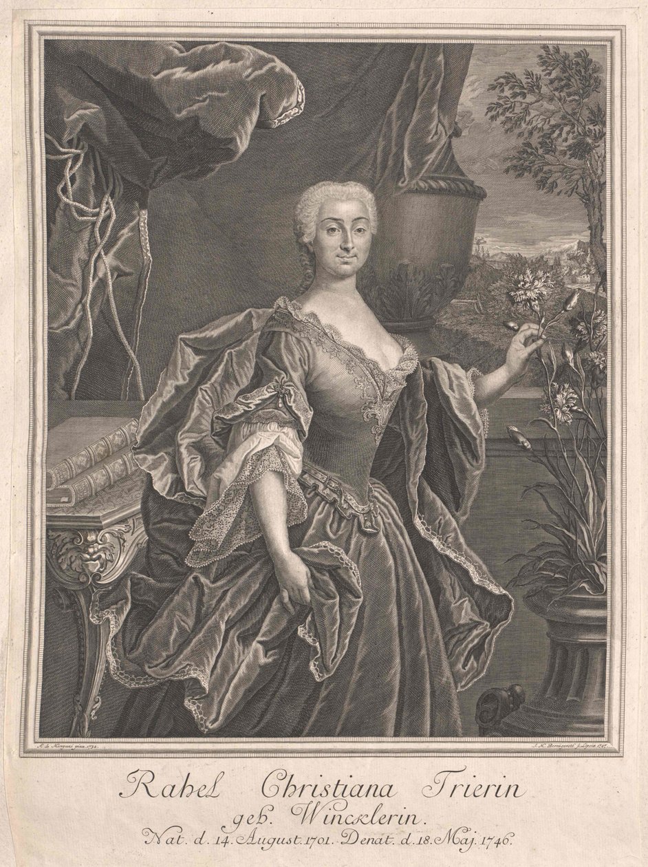 Rahel christiana Winckler af Artist Unknown