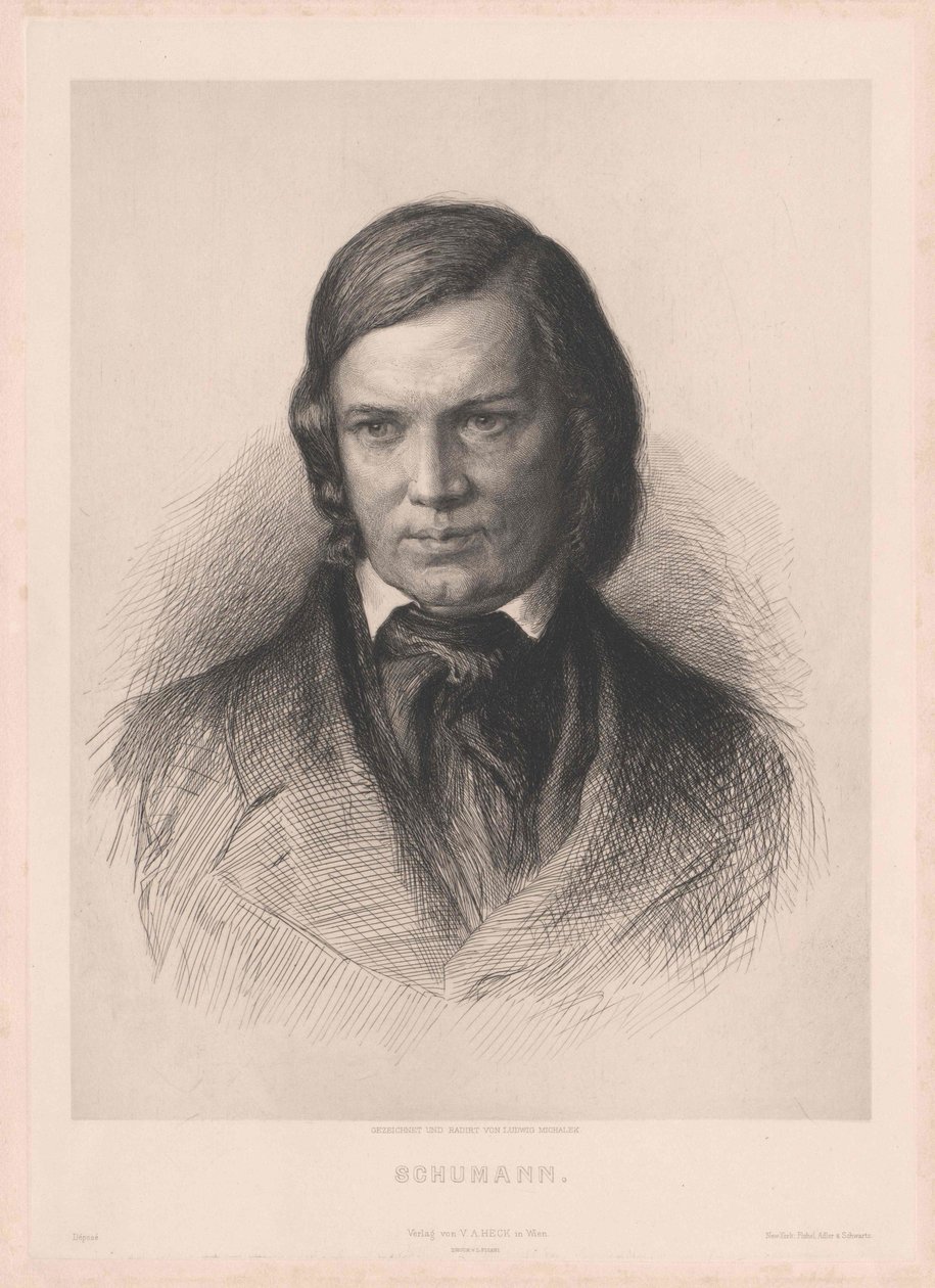 Robert Schumann af Artist Unknown
