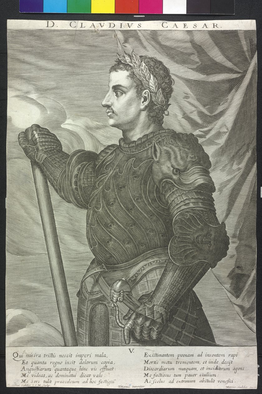 Den romerske kejser Claudius af Artist Unknown