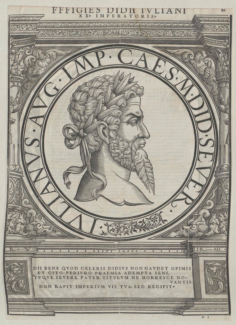 Den romerske kejser Didius Julianus af Artist Unknown