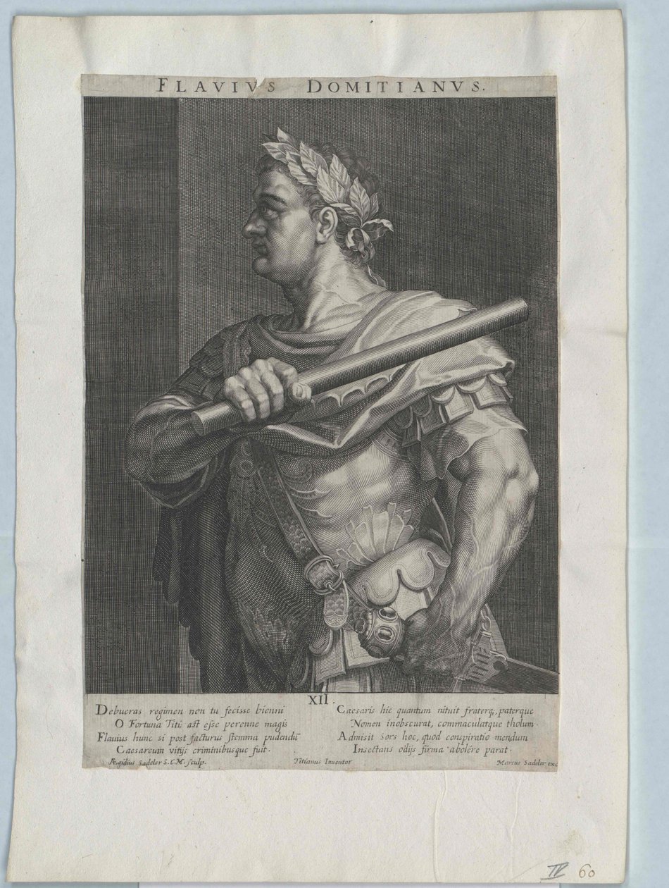 Den romerske kejser Domitian af Artist Unknown